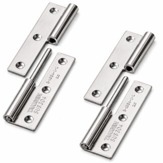 2 kusy vysoce kvalitního plakátového pant, vyrobeného z nerezové oceli SUS304, nosnost: 15 kg (34 lbs), 75 mm (2-61/64"), verze: vlevo, B-1004-1-L. Robustní zvedací panty pro dveře, údržbové poklopy a mnoho dalšího, od TAKIGEN (Japonsko)