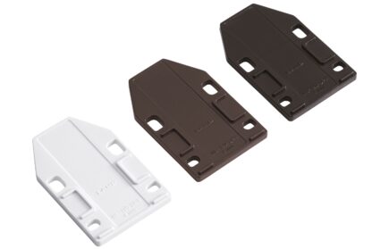 4 kusy distanční desky, vyrobené z polyacetalu, povrch: bílý, 70 mm (2-3/4"), ML-120-DP4-WT. Kompenzační deska pro magnetické západky ML-120BR, ML-120W a ML-120BL od Sugatsune, Sugatsune / LAMP® (Japonsko) - Obrázek 4