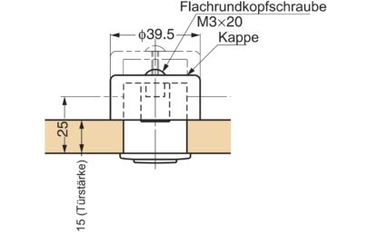 Tlačítková rukojeť z vysoce kvalitní zinkové slitiny, povrchová úprava: chromováno, 18,8 mm (0,8") PK03CR. Vysoce kvalitní pevný a elegantní zámek vyrobený ze ZDC pro zásuvky, nábytek pro obytné vozy, lodě, soukromá letadla a mnoho dalšího, Sugatsune / LAMP® (Japonsko) - Image 7