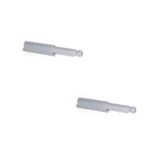 2 kusy elegantní západka, povrch: šedá, 62 mm (2-7/16"), verze: magnetická, 2033921. Robustní zavírání push-to-open pro nábytková dvířka, dvířka skříněk, klapky a mnoho dalšího, od EMUCA