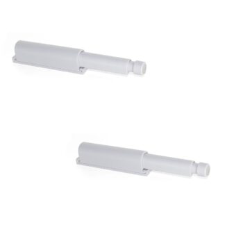 2 kusy elegantní západka, povrch: šedá, 62 mm (2-7/16"), verze: nemagnetická, 2033821. Robustní zavírání push-to-open pro nábytková dvířka, dvířka skříněk, klapky a mnoho dalšího, od EMUCA