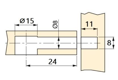 20 ks rozpěrných šroubů, vyrobeno z oceli a plastu, povrch: pozinkovaný, 21,6 mm (27/32"), 5912805. Rozšiřitelná připojovací kotva pro excentrické konektory, police, díly skříněk a mnoho dalšího, od EMUCA - Image 3