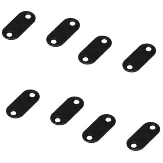8 ks dlouhá oválná magnetická protideska se 2 zapuštěnými otvory, MC-YN001U-BL, 35 mm (1-3/8"), od Sugatsune, černá. Obrázek produktu