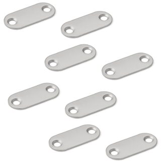 8ks dlouhá oválná magnetická protideska se 2 zapuštěnými otvory, MC-YN001U, 35mm (1-3/8"), od Sugatsune, poniklovaná. Obrázek produktu