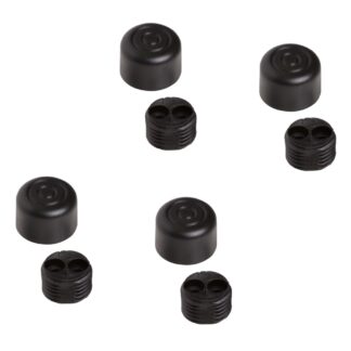 4 kusy robustního nábytkového nastavovače, B571-19-BK, průměr: ⌀19 mm, od Kojima, nosnost: 400 kg (882 lbs), černý, verze: standardní. Obrázek produktu