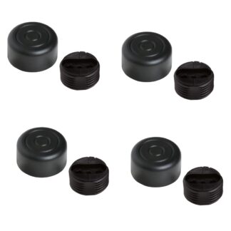 4 kusy robustního nábytkového nastavovače, B571-25-BK, průměr: ⌀25 mm, od Kojima, nosnost: 600 kg (1323 lbs), černý, verze: standardní. Obrázek produktu