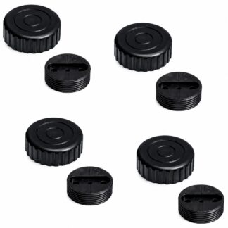 4 kusy robustního nastavovače nábytku, nosnost: 800 kg (1764 lbs), povrch: černý, ⌀40 mm (1-37/64"), verze: standardní, B571-40-BK. Nastavitelná noha pro nohy stolu, nábytek, nožičky skříněk a mnoho dalšího, od Kojimy (Japonsko)