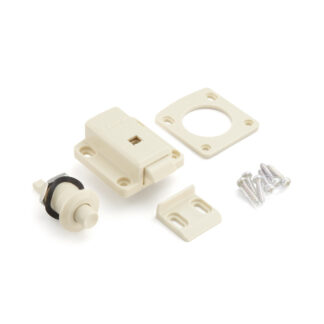 Tlačítkové zavírání pro silná nábytková dvířka od 22 do 25 mm SL-B251-I od Sugatsune, Ivory. Obrázek produktu