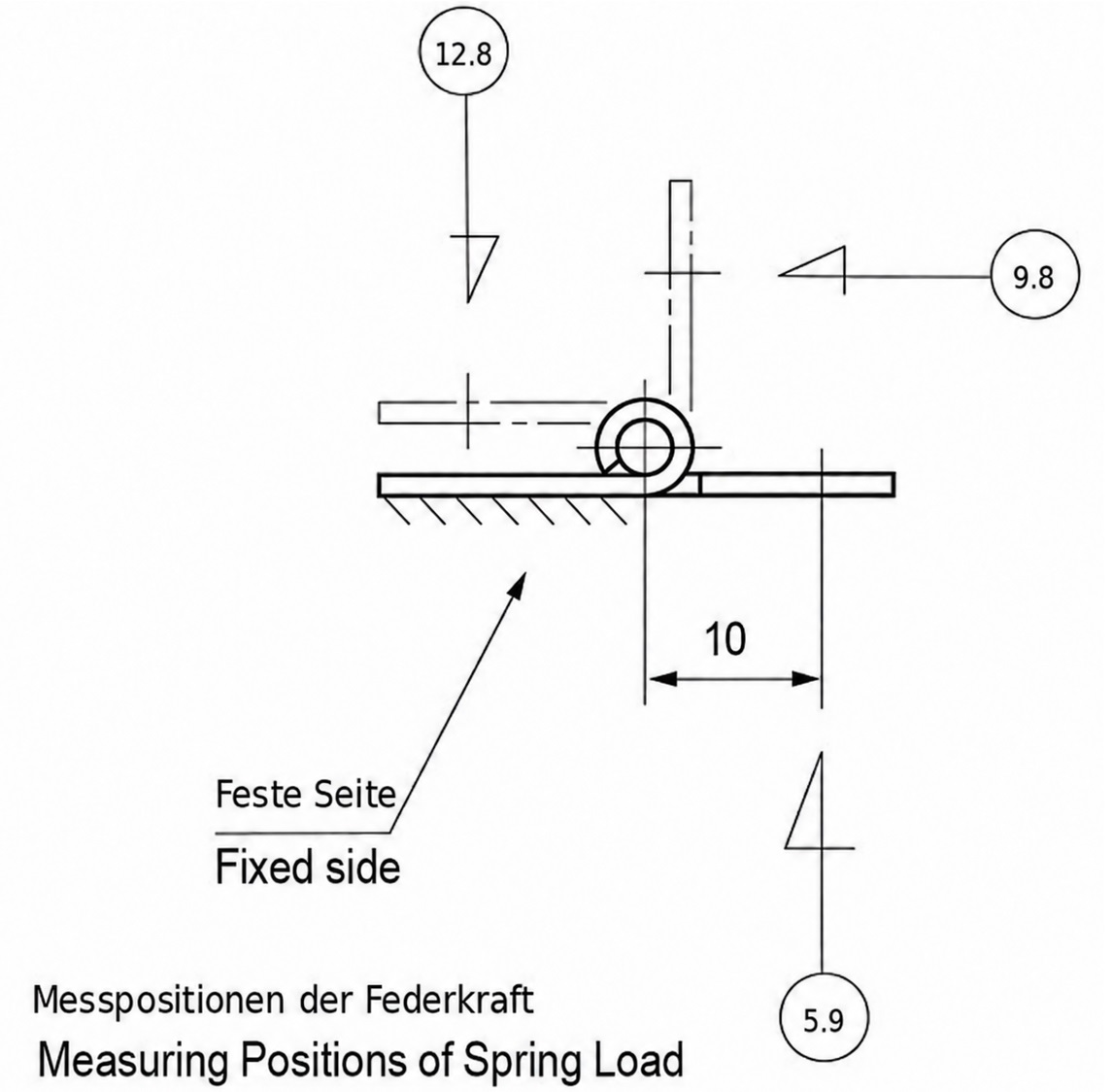 2 kusy nerezového vysoce kvalitního pružinového řemena, vyrobené z nerezové oceli SUS304, točivý moment 38 mm (1-1/2"), točivý moment: 12,3 N·m, TH-61SUS-3. Robustní pružinový pant pro klapky zařízení, kryty krytů, kryty a mnoho dalšího, od TOCHIGIYA (Japonsko) - Obrázek 3
