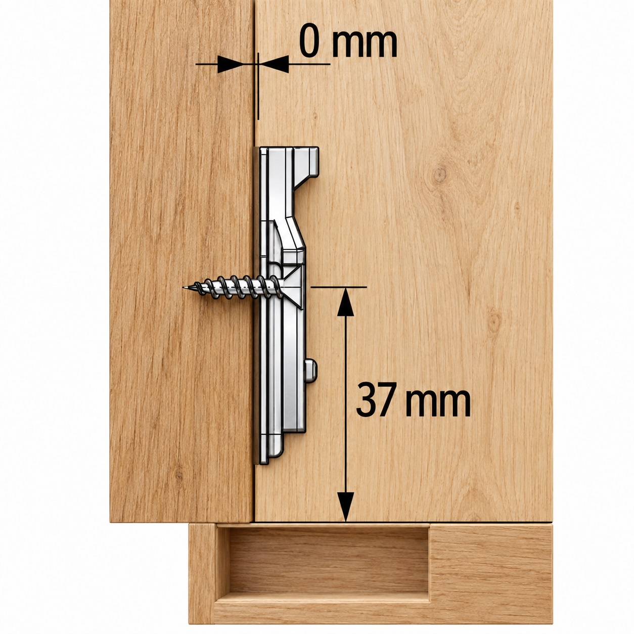 Nerezový pánt na hrnec, podpěra: polovina nahoře (polovina přítomná), vyrobeno z nerezové oceli, design: montážní deska s rozdělem 0 mm, 9289592. Korozivzdorný nerezový nábytekový pant pro venkovní nábytek a mnoho dalšího, od Hettich - Obrázek 3