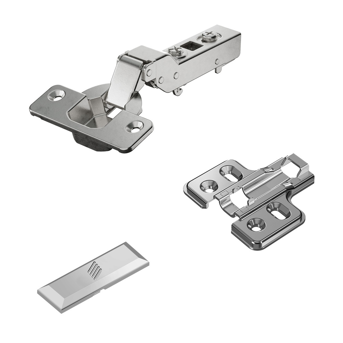Nerezový pánt, podpěra: polo-odpočinková, 9289592, od Hettich, design: montážní deska s rozestupem 0 mm. Obrázek produktu