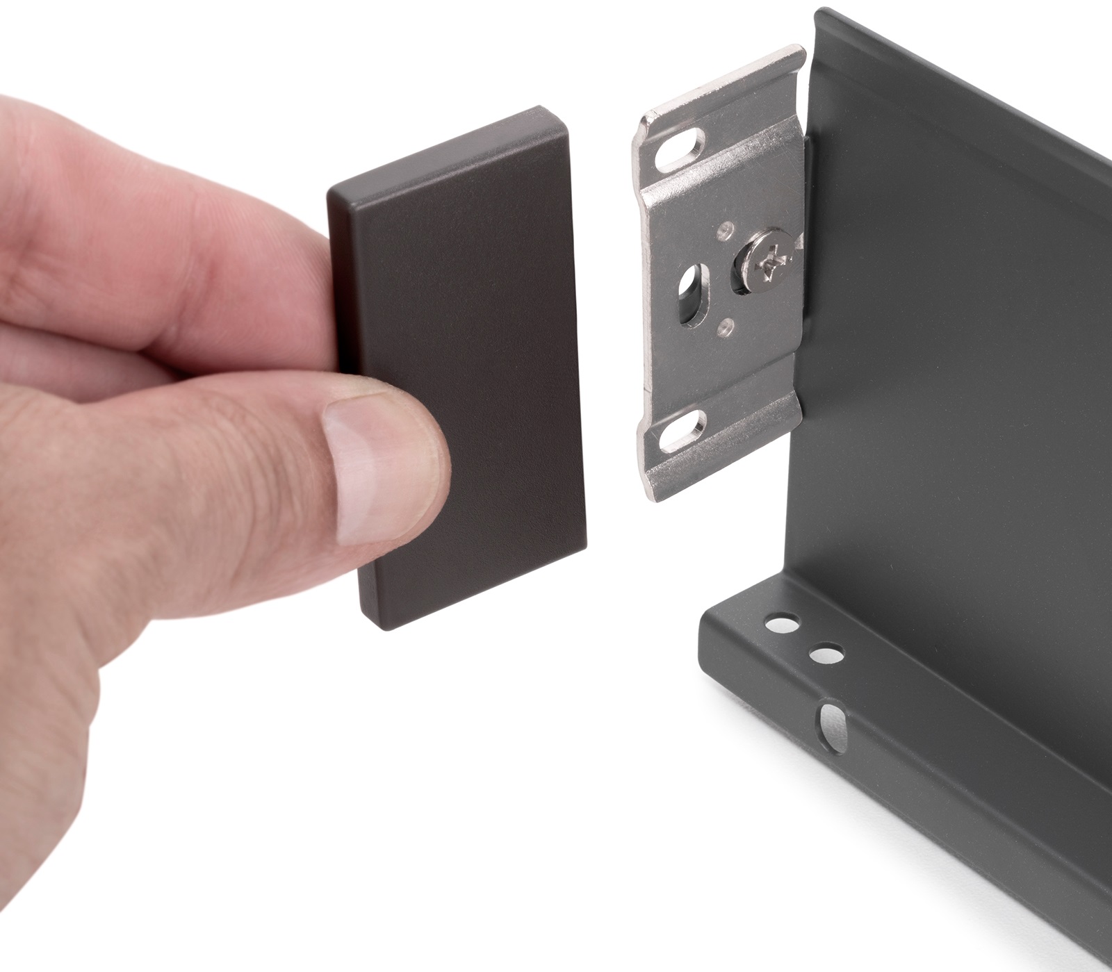 Sada zásuvek, s extra tenkými rámy, výška: 88 mm (3-15/32"), povrch: antracitově šedá, 490 mm (19-19/64"), verze: částečně vysouvací s možností otevírání, 3275435. sada zásuvek pro kuchyňský nábytek a mnoho dalšího, od EMUCA - Obrázek 7