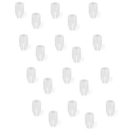 20dílná robustní násuvná objímka vhodná pro šrouby ⌀3 mm, vyrobená z nylonu (PA), 10 mm (25/64"), 9040920. Praktické rozpínací pouzdro pro připojení nábytku, montáž do korpusu, montáž na polici a mnoho dalšího, od EMUCA