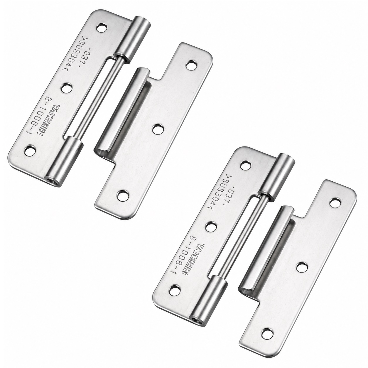 2 kusy vysoce kvalitního plug-in pantu, B-1006-1, výška: 64 mm, od TAKIGEN, nosnost: 8 kg (18 lbs). Obrázek produktu