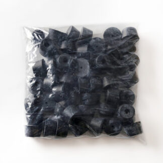 Nastavitelná noha, povrch: černý, gumový, balíček 50 kusů K-45-P50, od Sugatsune / LAMP (Japonsko)