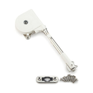 Měkké klapkové uchytení, krátké rameno, povrch: bílé, SDS-100W-TVZ, od Sugatsune / LAMP (Japonsko)