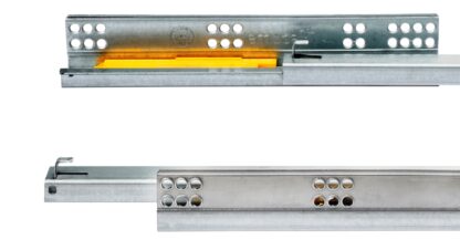 Podlahové ližiny, nosnost: 25 kg (56 lbs), 400 mm (15-3/4"), Provedení: Částečný výsuv s funkcí push-to-open, 3123305. Kvalitní podlahové výsuvy pro dřevěné zásuvky, dřevěné police a mnoho dalšího, od EMUCA - Obrázek 5