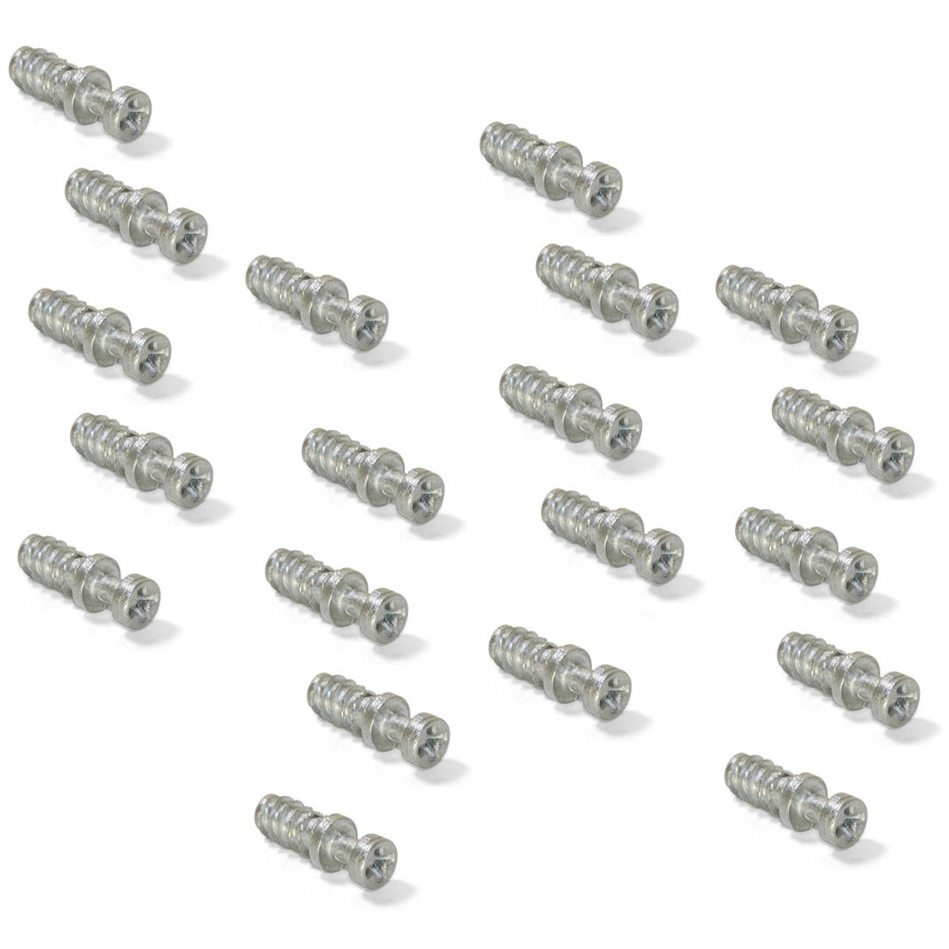 20 kusů robustního spojovacího šroubu pro otvor ⌀6 mm, vyrobeného ze Zamaku, 11 mm (7/16"), 8083901. Robustní excentrický kolík pro připojení nábytku a mnoho dalšího, od EMUCA