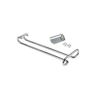 Vysoce kvalitní držák na sklenice na víno, vyrobený z oceli, povrch: pochromovaný, 280 mm (11-1/32"), 8930011. Praktický věšák na sklenice na víno, šampaňské, koktejlové sklenice, koňakové sklenice, poháry a mnoho dalšího, od EMUCA